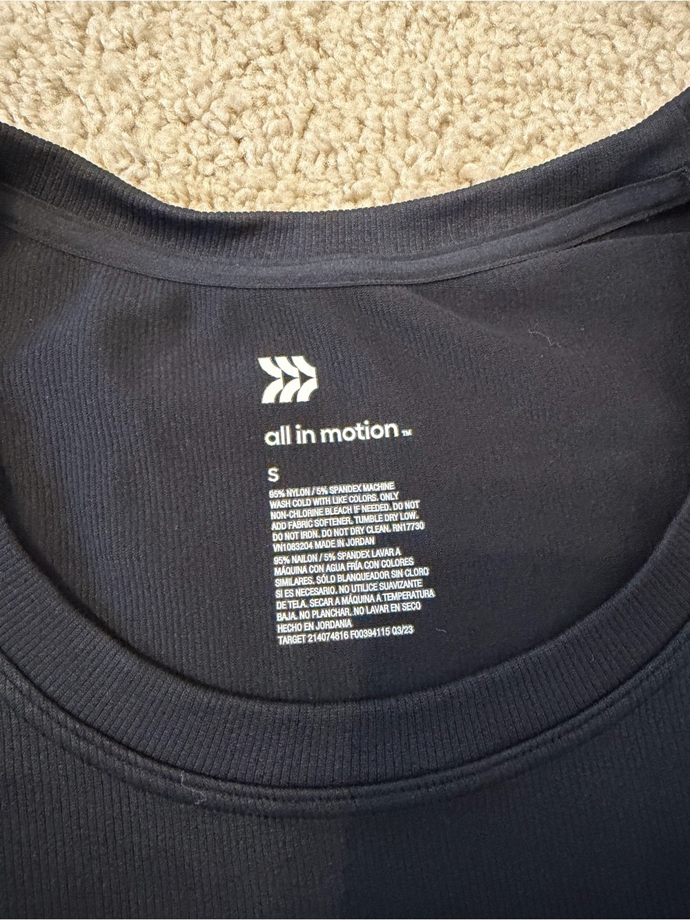 all in motion Crop Top, Small (Black)! - Picture 4 of 4
